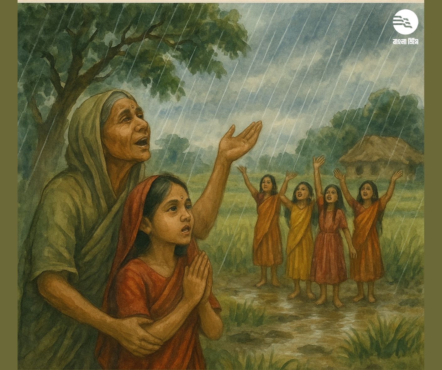খরার নীরবতা ও বৃষ্টির জন্য গান: বাংলার আকাশ ডাকার লোকজ আচার